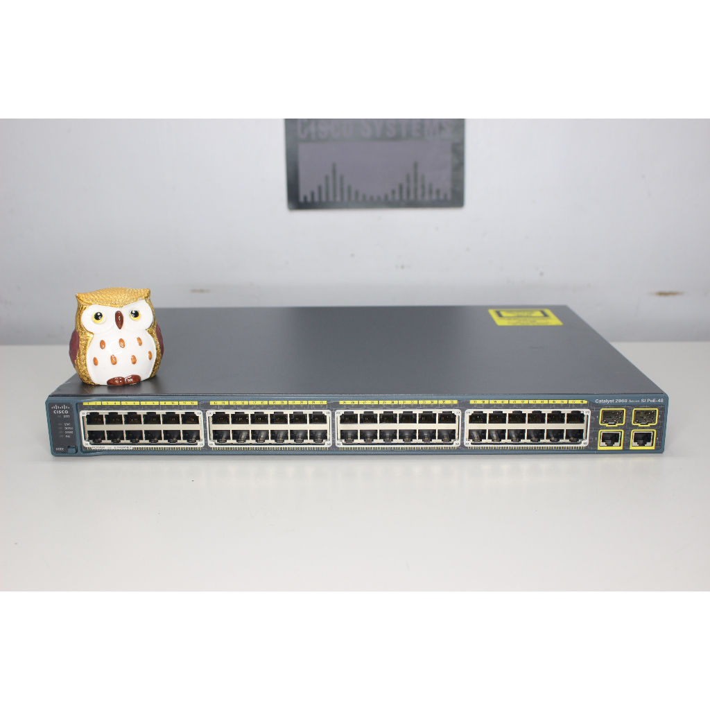 Cisco WS-C2960-48PST-S 48 Port PoE Network Switch