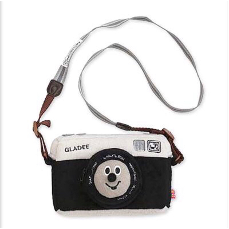 代購 🔥限時優惠🔥 現貨 日本 GLADEE 5.5吋 相機 造型 斜背包 黑色 非淘寶貨 正貨皆有台灣代理商吊牌