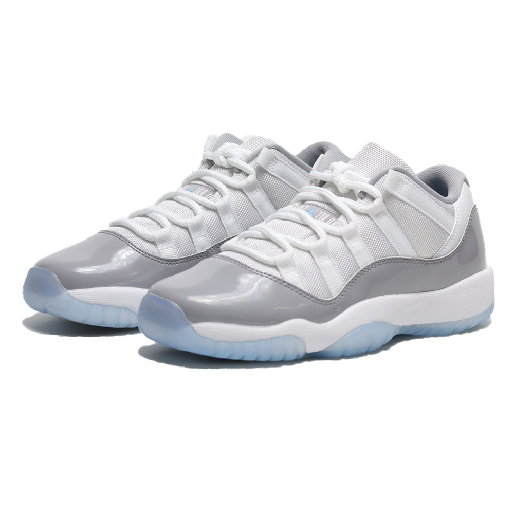 NIKE 籃球鞋 AIR JORDAN 11 RETRO LOW 灰水泥 AJ11 冰底 大童 女 528896-140