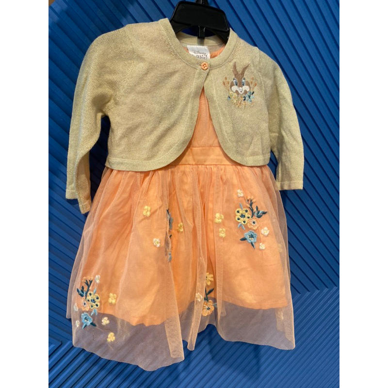 全新 正品 迪士尼 邦尼兔 兔兔 洋裝3件組 （外套 洋裝 小褲褲）《童裝出清》