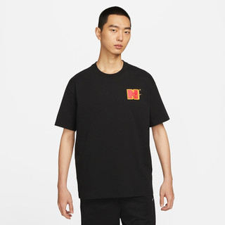 S.G NIKE 背後大LOGO 短袖 DZ2684-010 黑 寬鬆 運動休閒 短T 男生