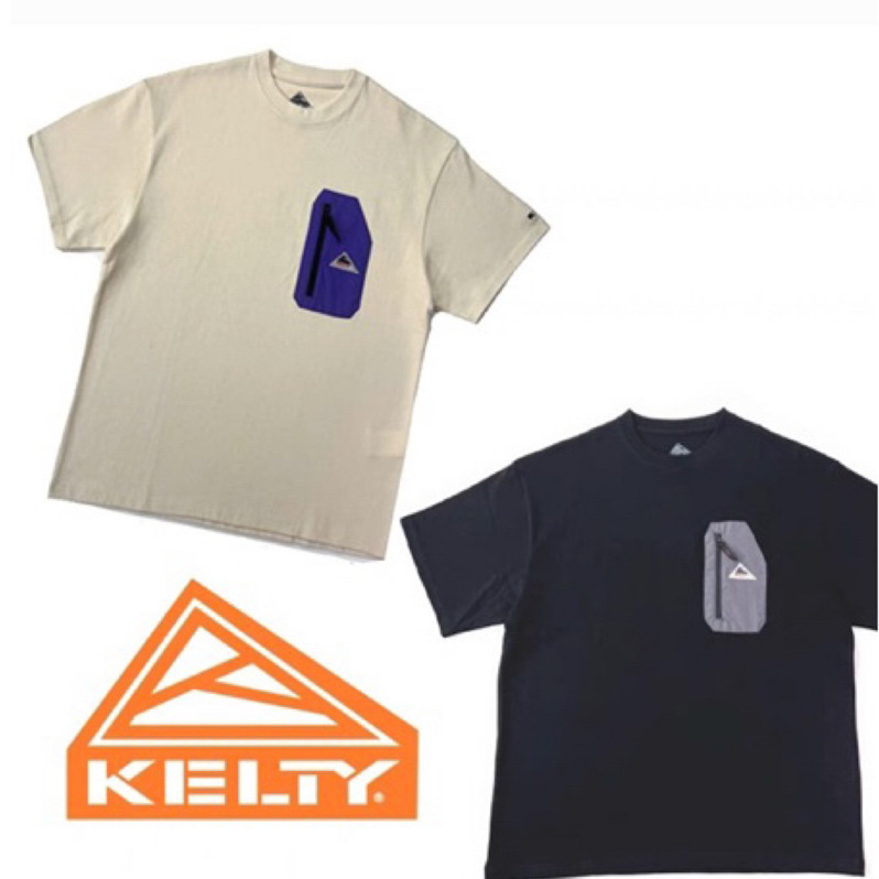 日系🇯🇵夏季KELTY 重磅 口袋拉鍊😎 機能 戶外短袖圓領 寬松T恤