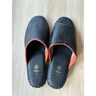 Pansy 男 室內拖鞋 日本 皮革材質 3L