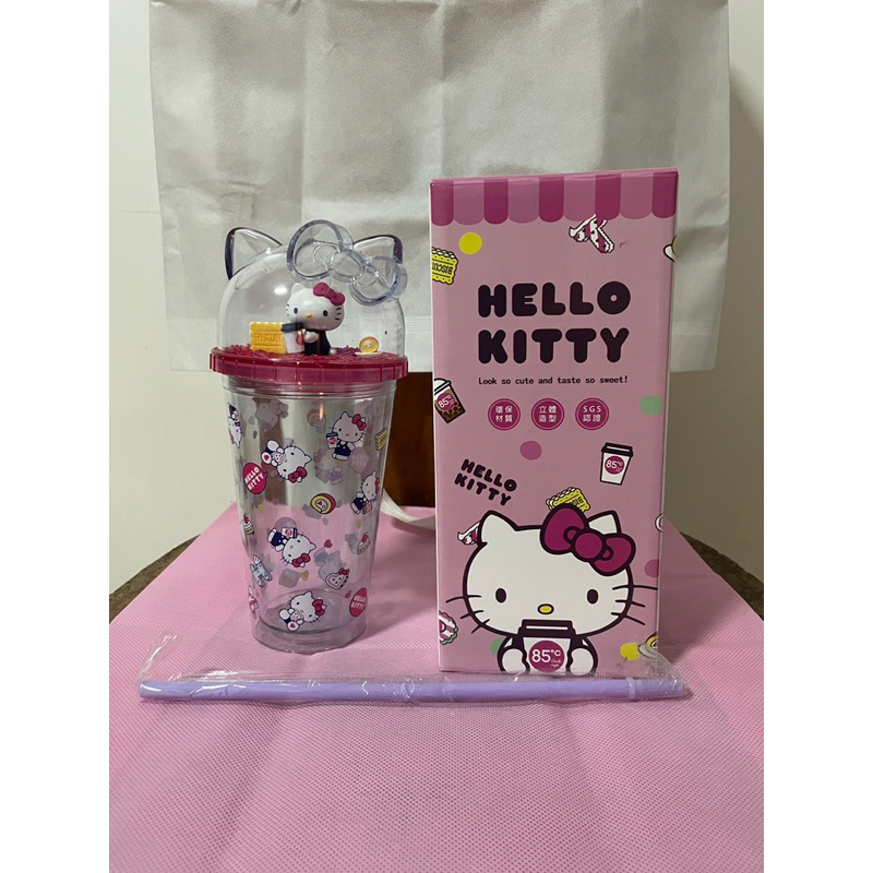 （已保留）Hello Kitty 85度C 造型隨手杯 環保杯