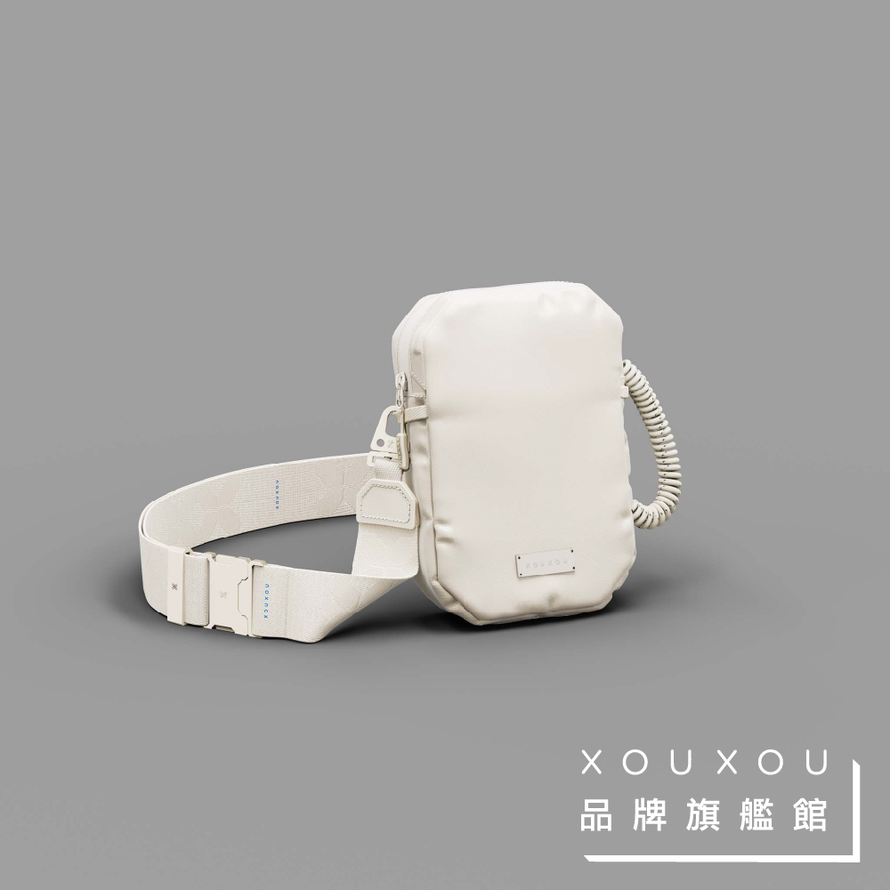 XOUXOU / SHOULDER BAG機能單肩包-白色 可搭配多款背帶