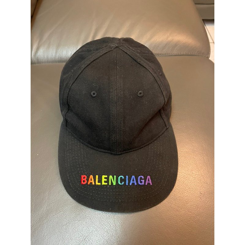 正品 Balenciaga 巴黎世家 彩色刺繡logo 老帽
