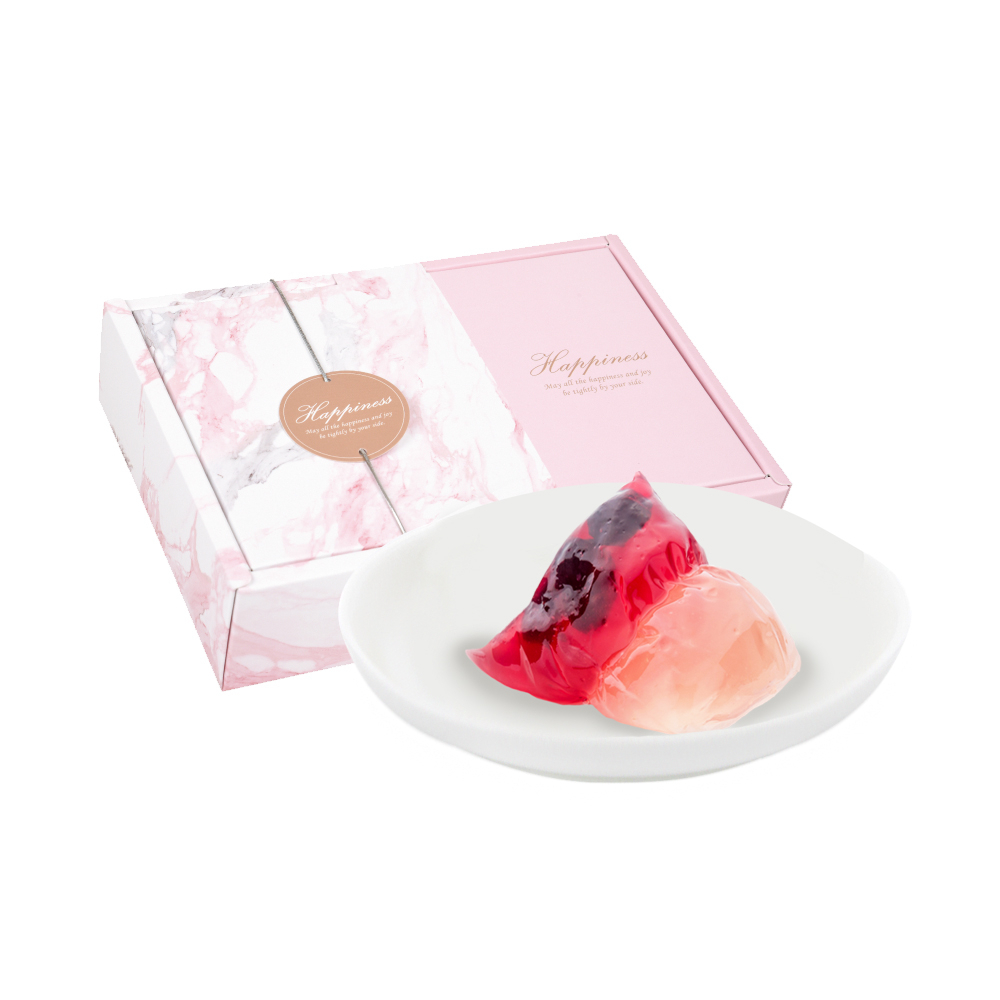 樂活e棧-繽紛蒟蒻水果冰粽-藍莓口味8顆/盒(端午 粽子 甜點 全素)