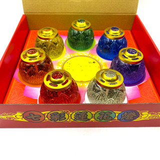 【古德】七彩果凍蓮花燈 / 七星蓮花燈 / 果凍蠟燭 / 七彩燈 / 七色蓮花 / 敬奉
