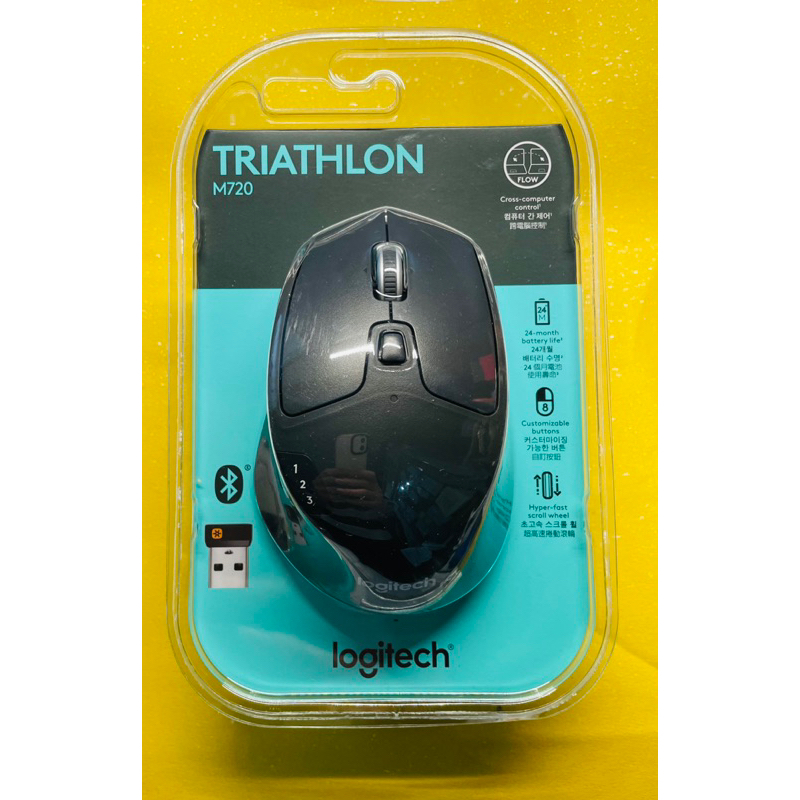 台灣公司貨 Logitech 羅技 M720 Triathlon 多工無線滑鼠 開立發票 全新1年保固