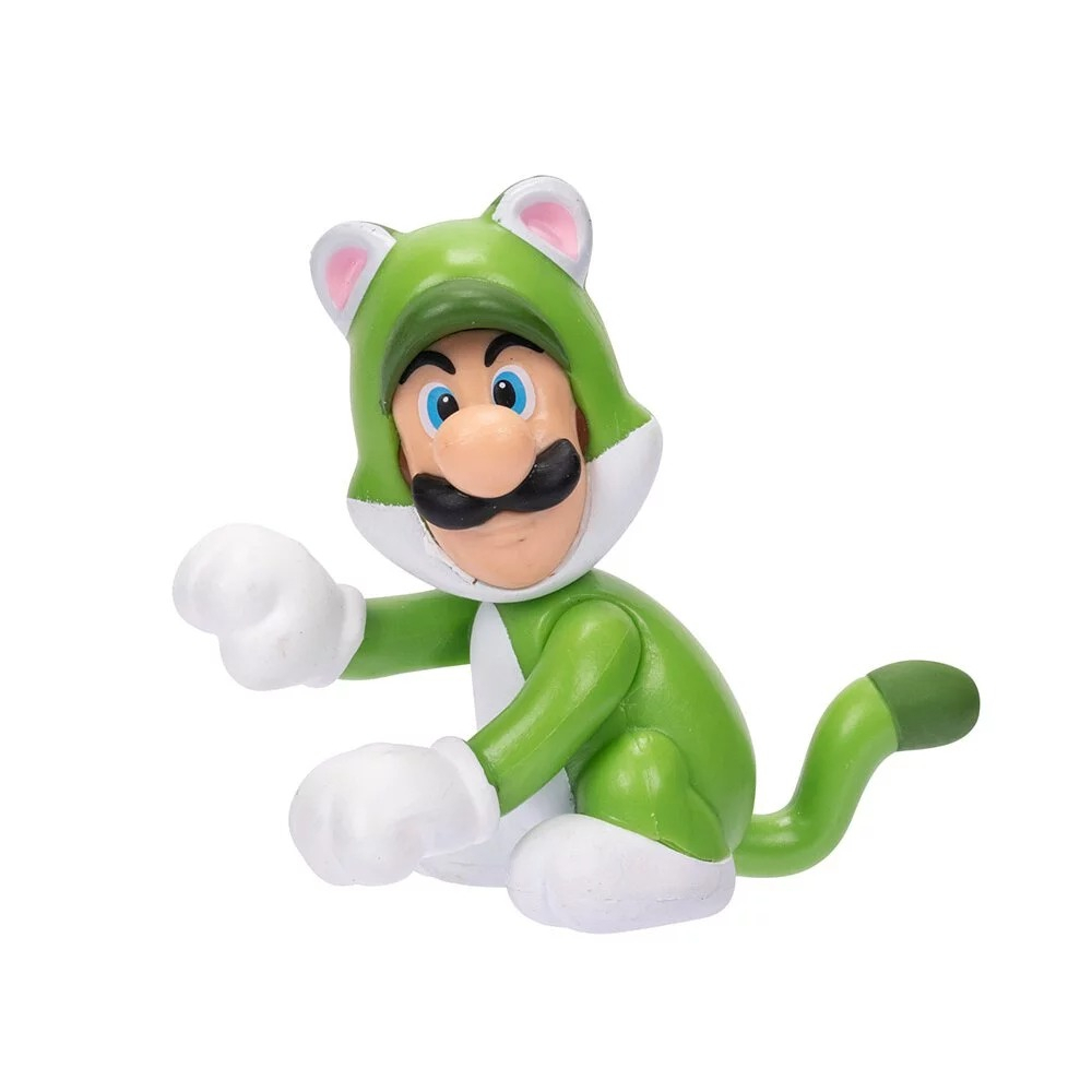 🔥成品潮玩🔥 JAKKS Nintendo 任天堂 Super Mario 超級瑪利歐 2.5吋公仔 CAT LUIGI