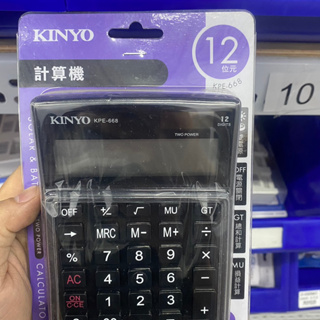 四季大賣場 台灣 原廠保固一年KINYO雙電源12位元計算機(KPE-668)