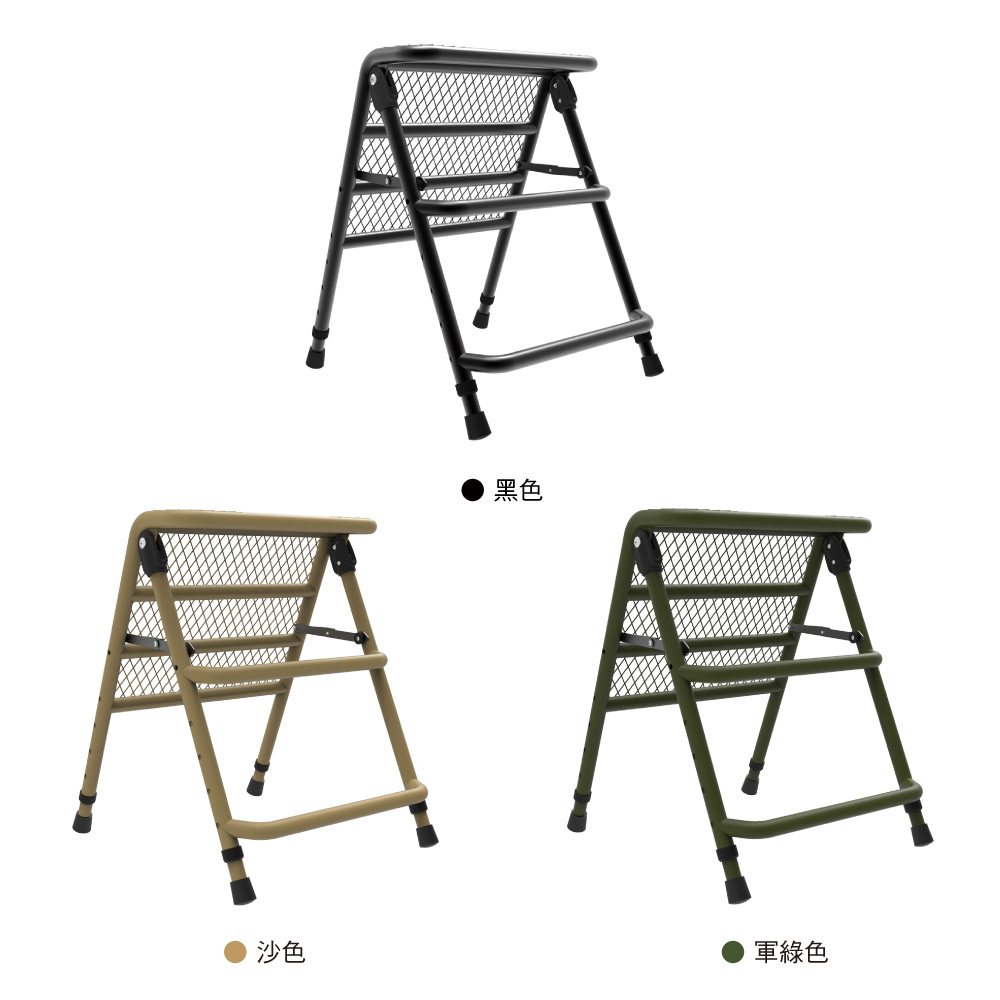 【3D OUTDOOR】多功能輪胎梯架(黑/軍綠/沙色)