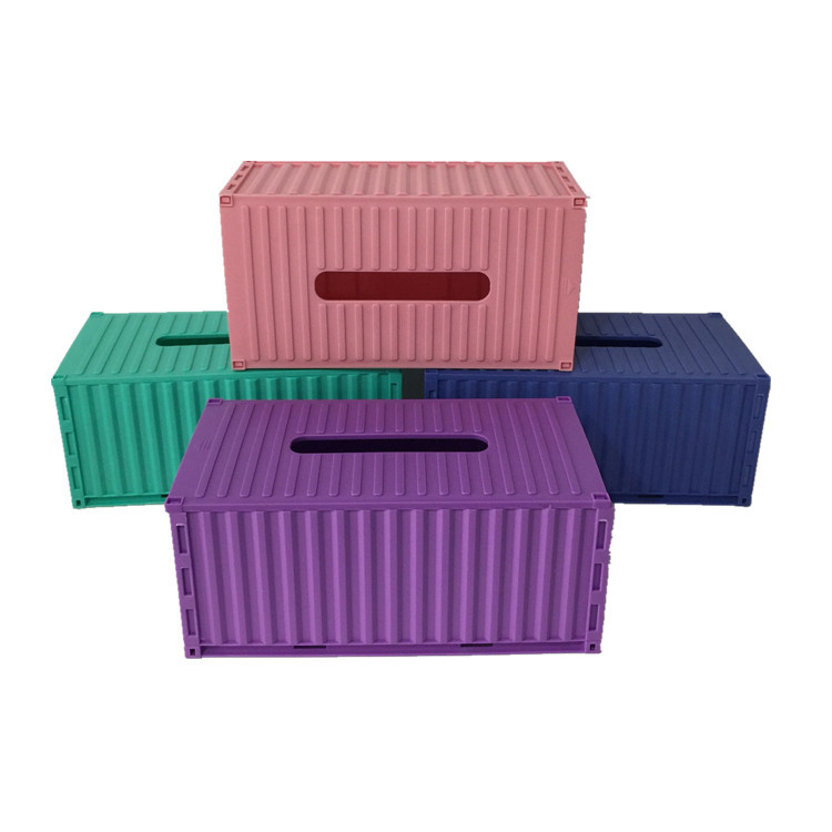 集裝箱造型面紙盒 衛生紙盒