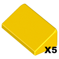 「翻滾樂高」LEGO 85984 Slope 30 1x2x2/3 斜邊 黃色 5個