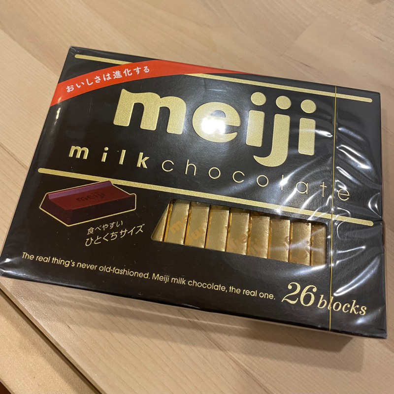 日本代購 明治黑巧克力 26片入