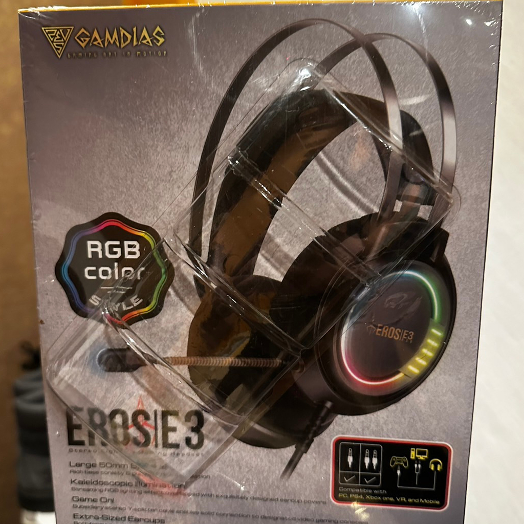 GAMDIAS 電競耳機 rgb color EROS M3 耳罩式 耳機