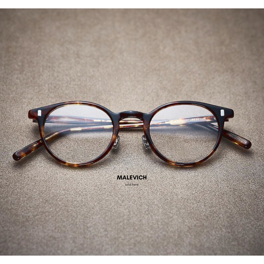 【Malevich】復古經典 醋酸纖維 板材 眼鏡框 小圓框 日系 非EYEVAN7285（付眼鏡盒）