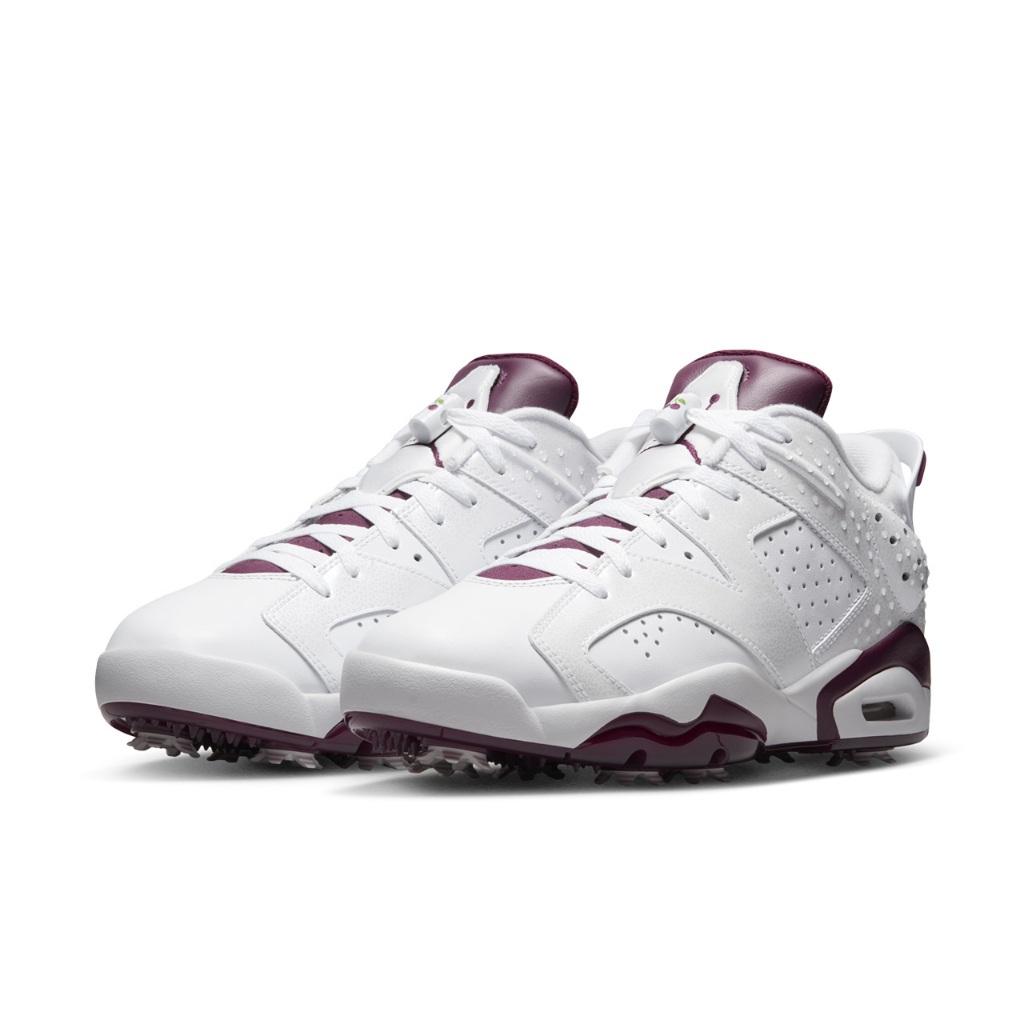 藍鯨高爾夫 Nike JORDAN RETRO 6 M23 高爾夫球鞋（有釘）#DV6796-116（酒紅）【活動出清】