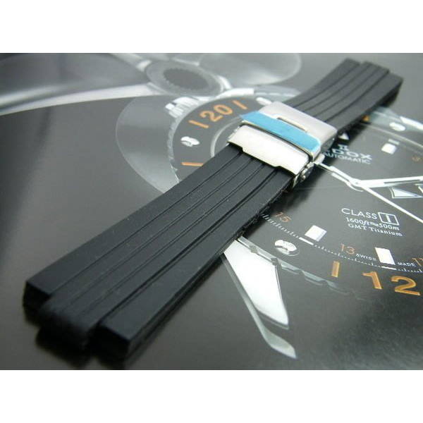 【錶帶城】Oris 豪利時 TT1 SIZE 10mm/24mm 專用替代F1胎紋頂級矽膠錶帶非劣質膠帶