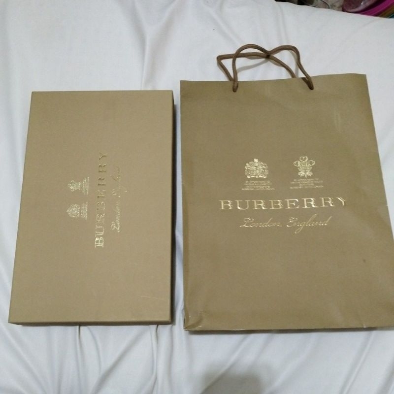 二手 burberry 紙袋 burberry 紙盒 盒子 禮物盒 改改