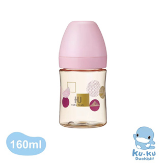 kuku酷咕鴨 PLUS PPSU防脹氣仿親餵奶瓶(160ml/300ml)/KU⁺-仿親餵奶嘴-寬口十字(雙入)