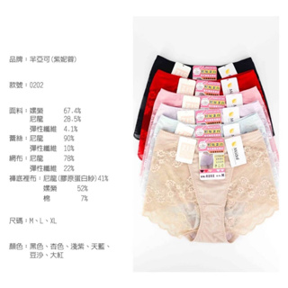 全新台灣監製貨號:0202莫代爾緹花素材膠原蛋白高腰蕾絲提臀性感女生內褲,柔順親膚完美蕾絲
