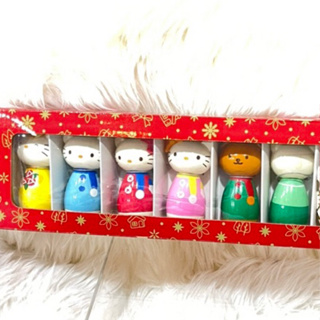 日本進口Hello Kitty家族木製品保齡球組可以站立當擺飾(木製品）