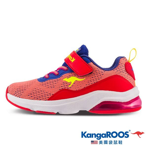 金英鞋坊~KangaROOS 美國袋鼠鞋 童鞋 RUN SWIFT 輕量透氣 緩震氣墊 運動鞋-KK11892紅