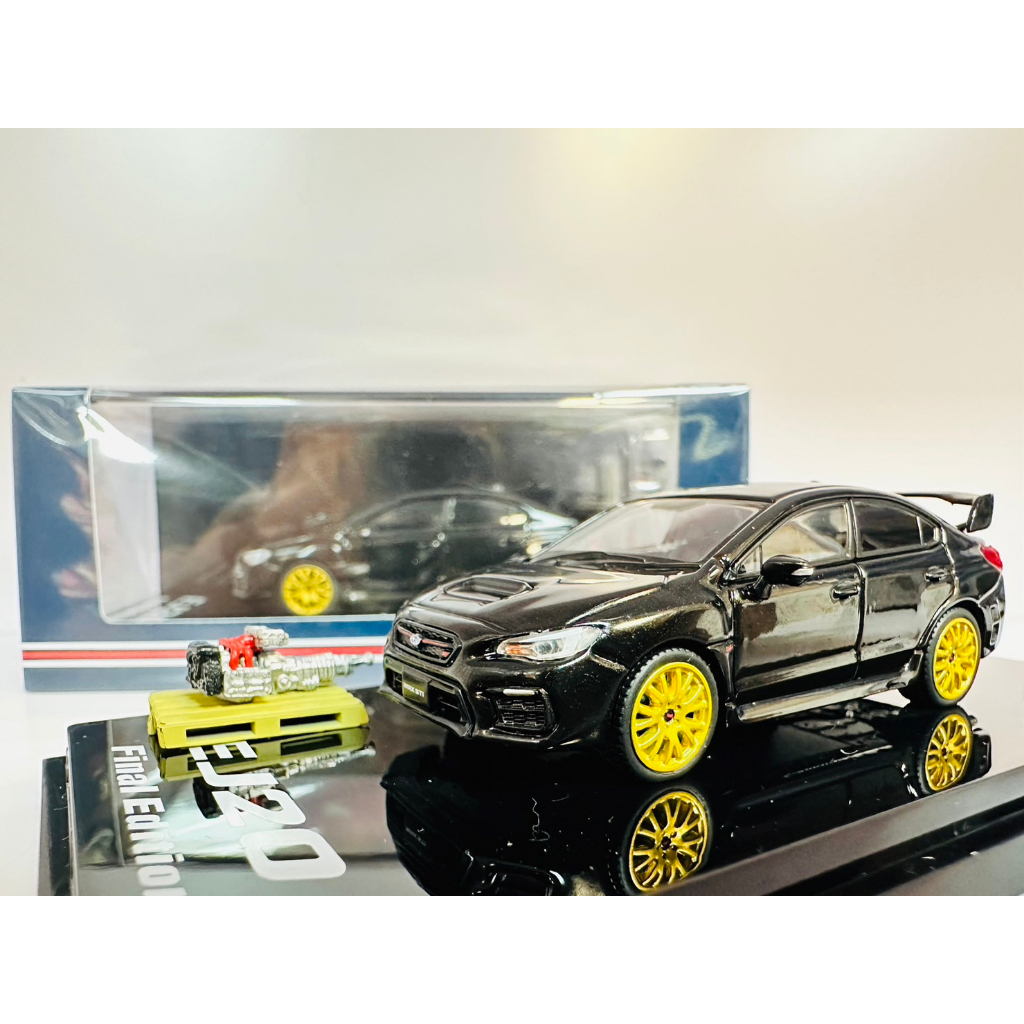 {TZ玩車庫}Hobby Japan -SUBARU WRX STI EJ20黑色(附引擎+棧板) 限量