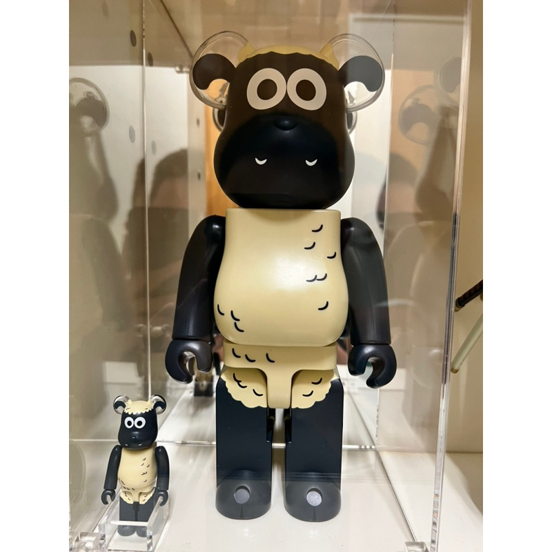 新竹市可面交（現貨）BE@RBRICK 笑笑羊 Shaun 小羊肖恩 400%+100% 500%