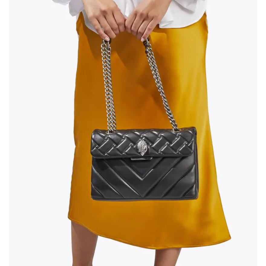 Kurt Geiger London 真皮金屬鍊條包Leather Kensington