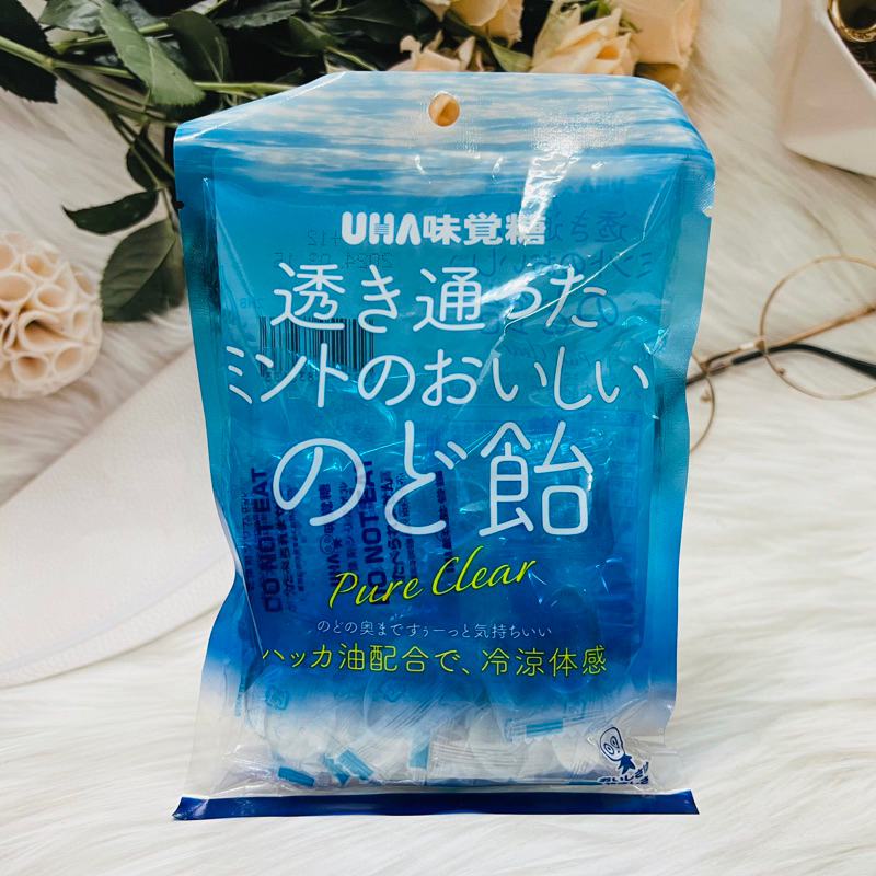 日本 UHA味覺糖 薄荷風味喉糖 88g 薄荷油配合 冷涼體感 薄荷糖 透明薄荷糖