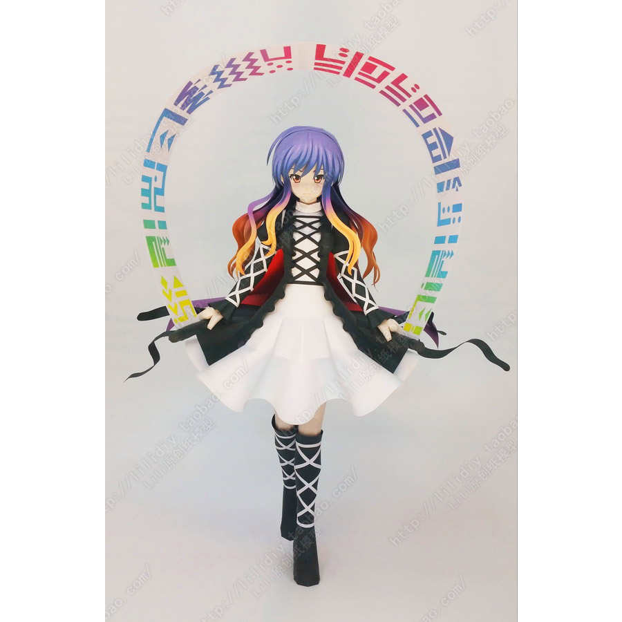 東方_聖白蓮 立體紙模型 原創 手工 DIY 3D 摺紙 折紙 紙製品 動漫同人
