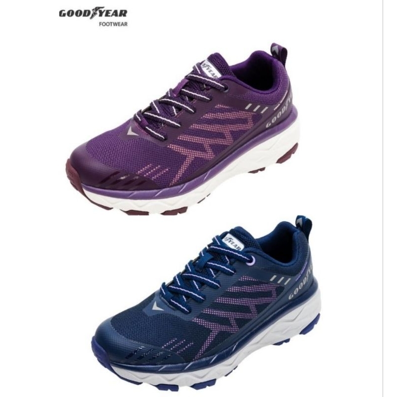 【GOODYEAR 固特異】動能-緩震女運動鞋/透氣機能鞋墊藍GAWR12856(D31)紫GAWR12857(D32)