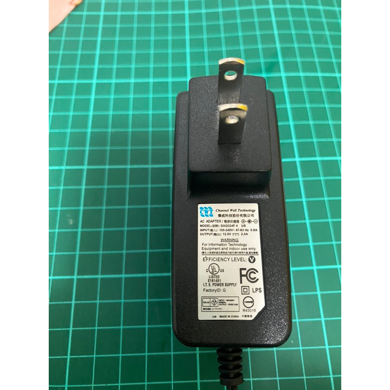 僑威 12v 2A adapter 電源供應器 變壓器 SAG024F