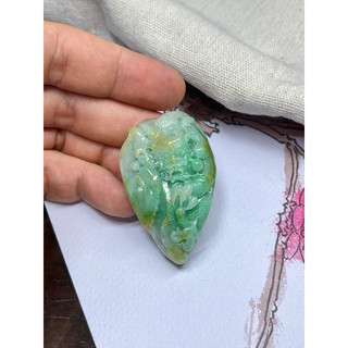 早期收藏老料三彩翡翠雕刻藝術事業有成祥龍獻瑞玉珮玉墜墜子吊墜