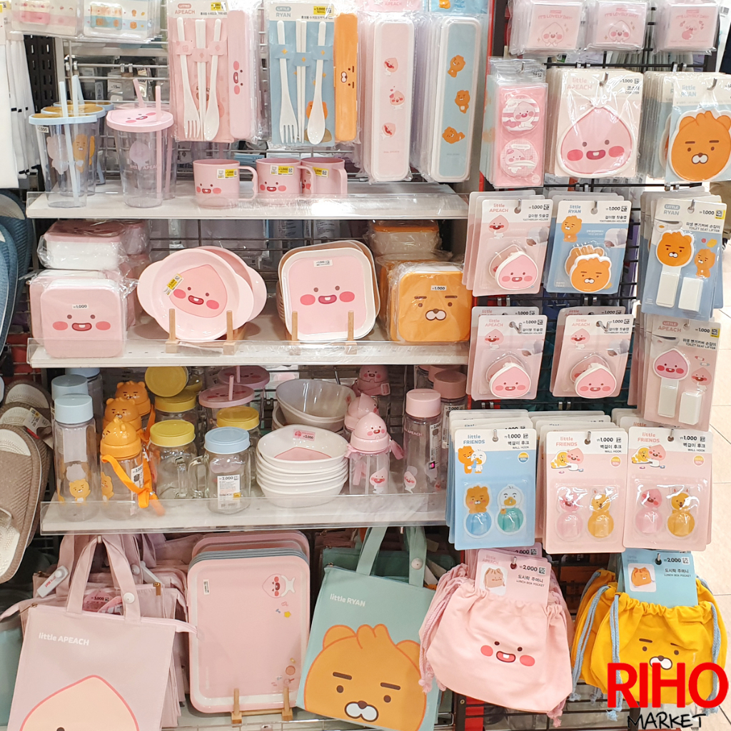 Daiso 韓國大創 Kakao Friends 生活用品 萊恩 屁桃 水壺 餐具 餐盤 碗 杯 收納包 保溫袋 牙刷架