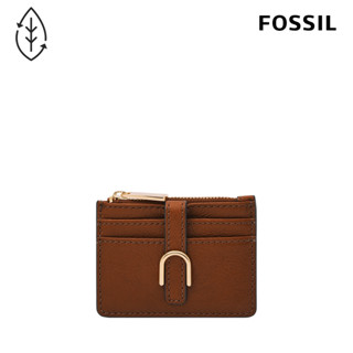 FOSSIL Vada 真皮拉鍊卡夾-咖啡色 SL8278200