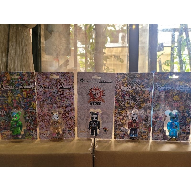 Be@rbrick 100%吊卡 Tokidoki  新加坡限定 死神 長牙虎  人魚 餅乾熊 恐龍