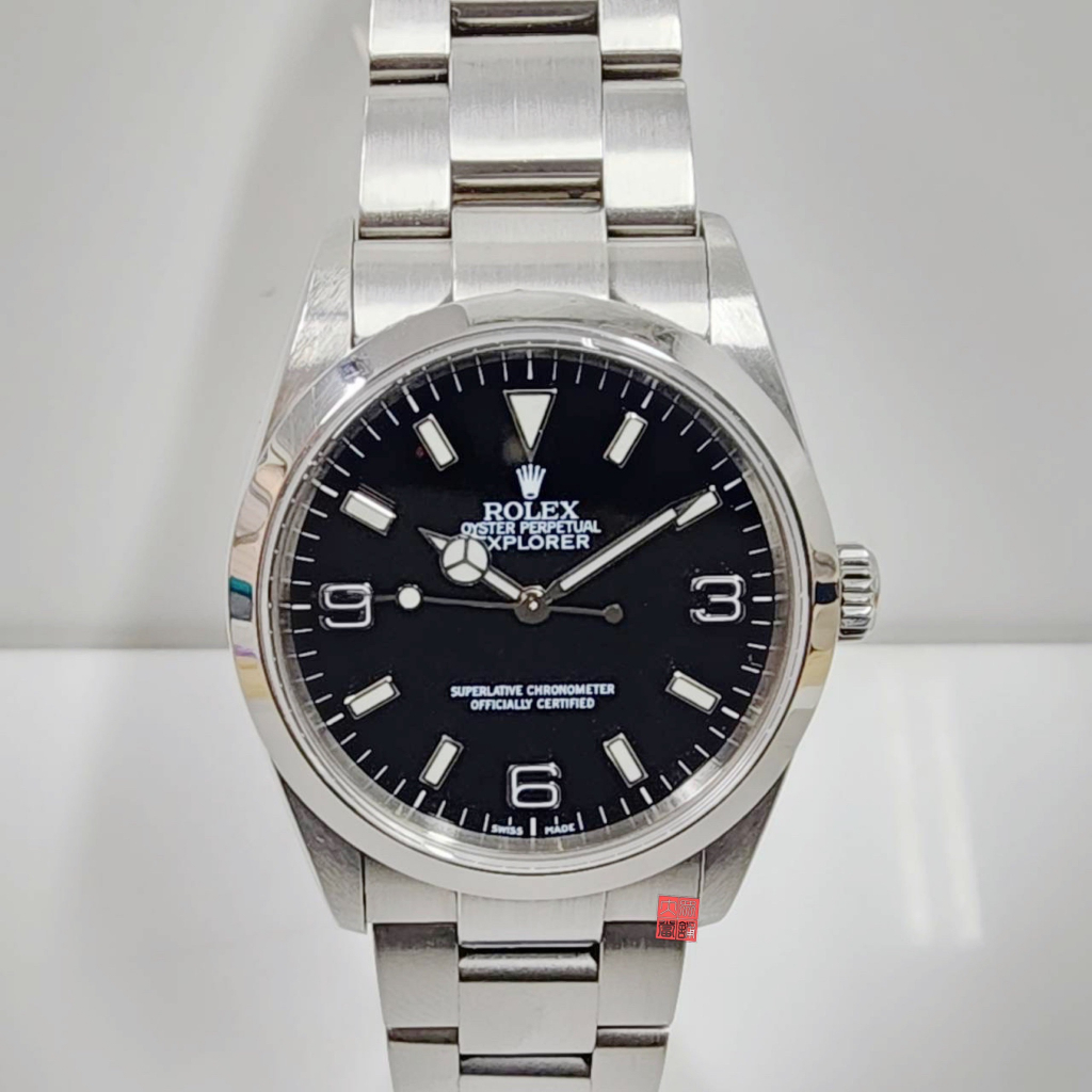 Rolex勞力士 114270 現貨探險家一號 原廠保單盒裝 錶徑36mm 自動機械 不銹鋼材質 大眾當舖 編號A568