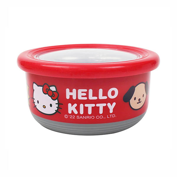 不銹鋼 圓形 保鮮餐碗 Hello Kitty 汪汪隊 凱蒂貓 史迪奇 美人魚 公主 維尼 不鏽鋼碗 隔熱碗