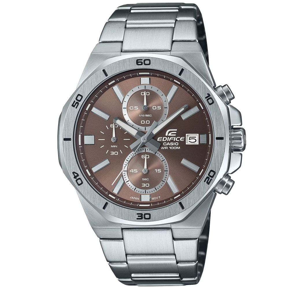 CASIO 卡西歐 EDIFICE 八角錶圈 計時腕錶 EFV-640D-5AV