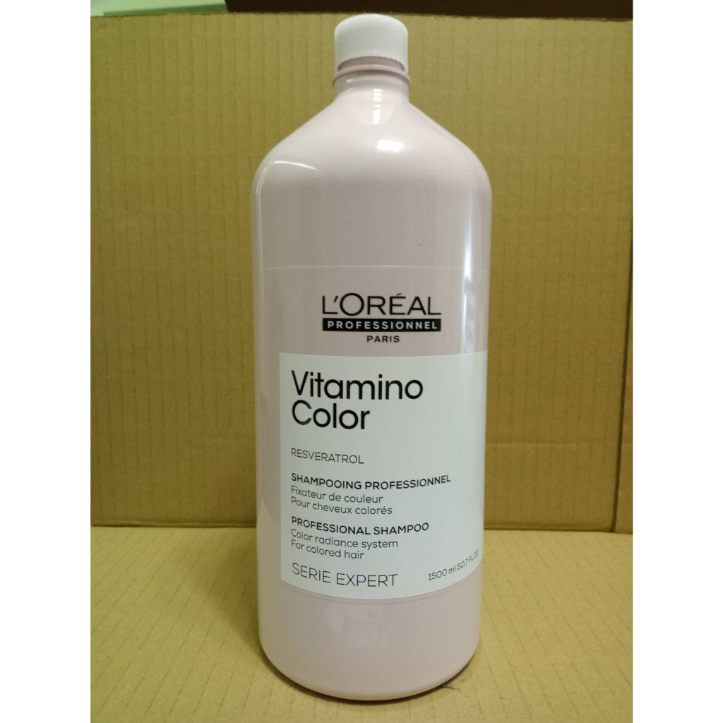 LOREAL 萊雅 絲漾博飽和護色洗髮精 1500ml (Vitamino Color)~(附壓頭)