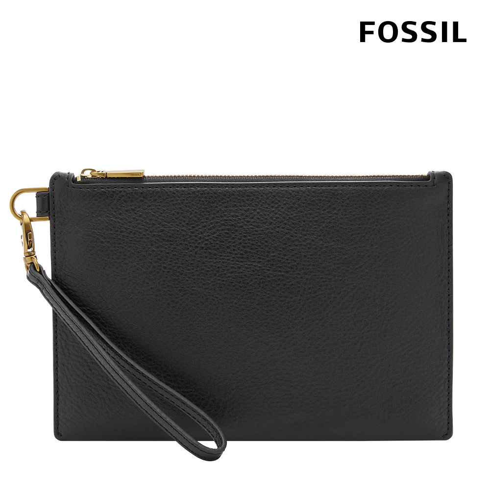 【FOSSIL 官方旗艦館】Wristlet 真皮手拿包 (多色可選)