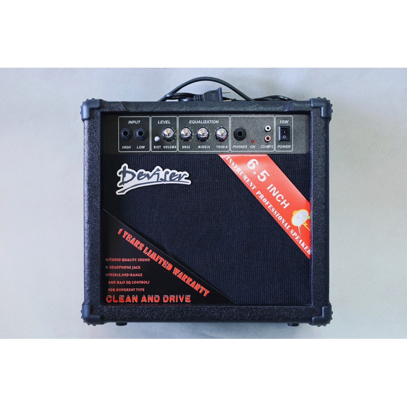 Deviser雷克斯頓Tg-15電吉他音箱/電吉他揚聲器可連接CD/MP3 黑色 爵士貓音樂工作室