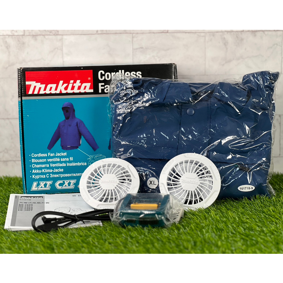 【鑫鉑利工具】Makita 牧田 18V 電池座  風扇衣 XL號含 198732-2 空調衣 DFJ305Z