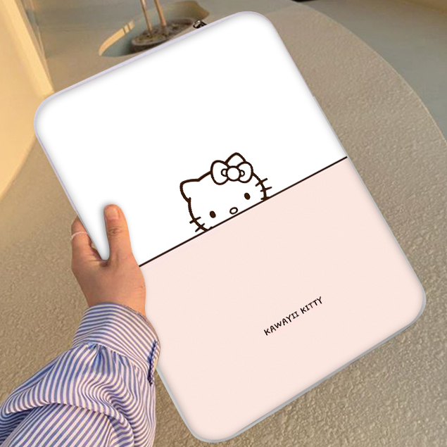 《韓國ins風》 簡約Kitty皮質平板包 14寸筆電包 保護套 11寸iPad包 便攜防震 內膽包 電腦包 平板收納包