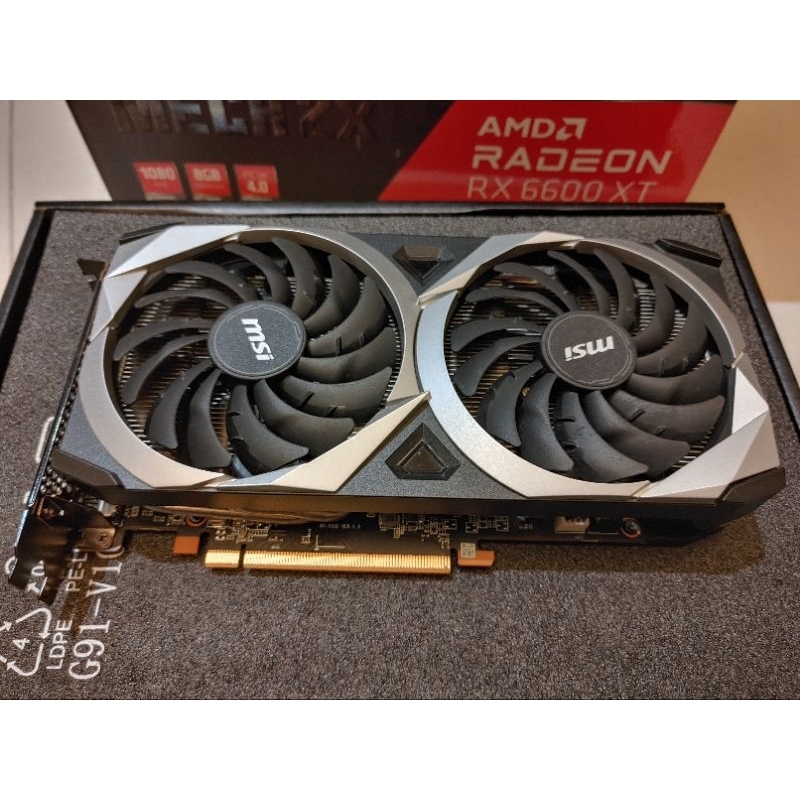 MSI微星 RX 6600 XT MECH 2X 8G OC 原廠保固內 卡況佳