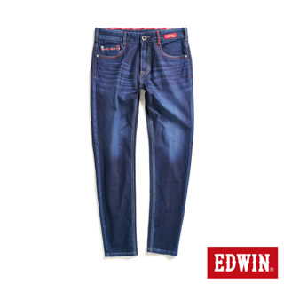 EDWIN 東京紅360°迦績彈力機能極窄管褲(原藍磨)-男款