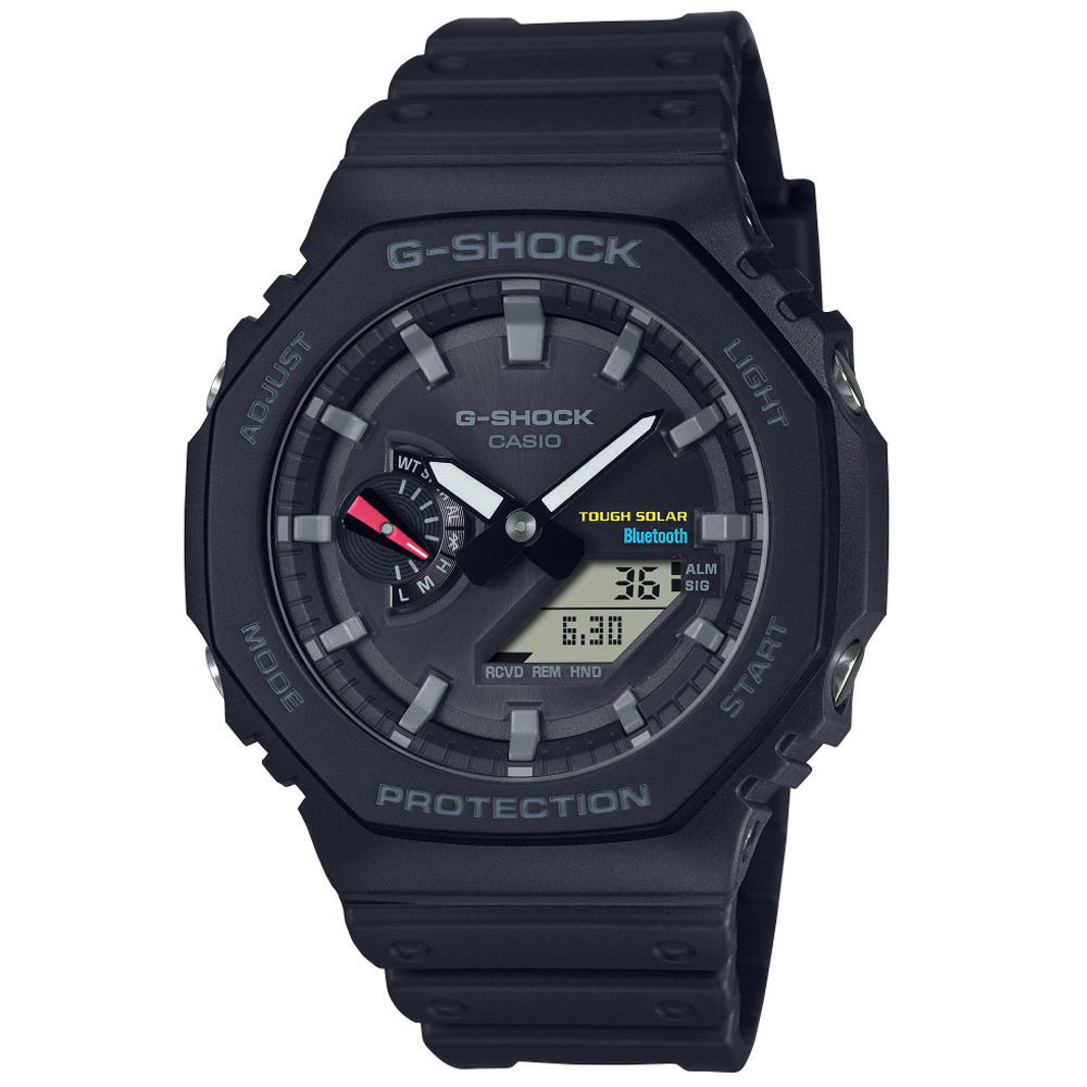 【聊聊甜甜價】CASIO G-SHOCK 太陽能x藍牙連線 農家橡樹 雙顯腕錶 GA-B2100-1A